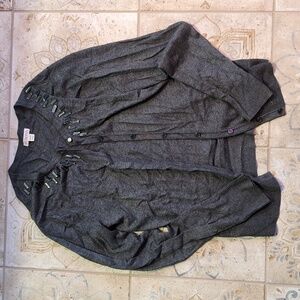 Merona Gray cardigan with collar details